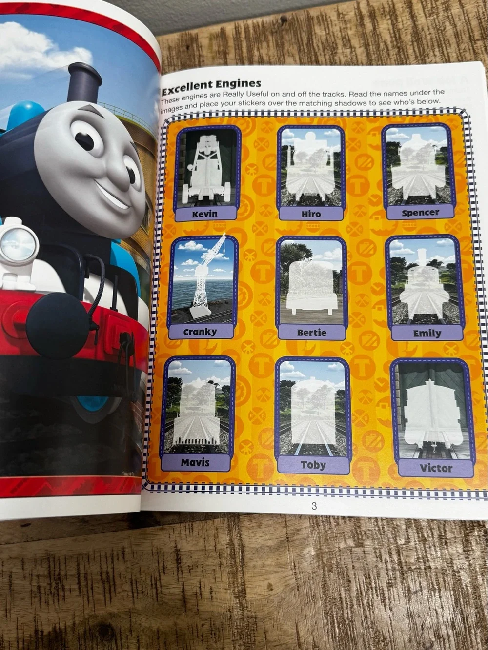 Thomas & Friends Blue Sticker Book with Colorful Train Characters